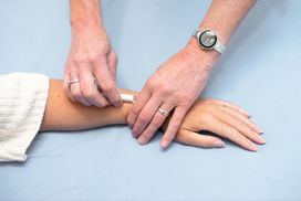 Spiertest tijdens een behandeling